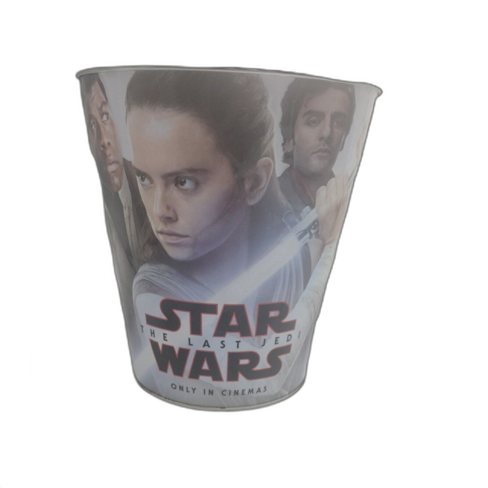Star Wars Last Jedi Metal Bucket Can Popcorn Beer Cooler Collectible
